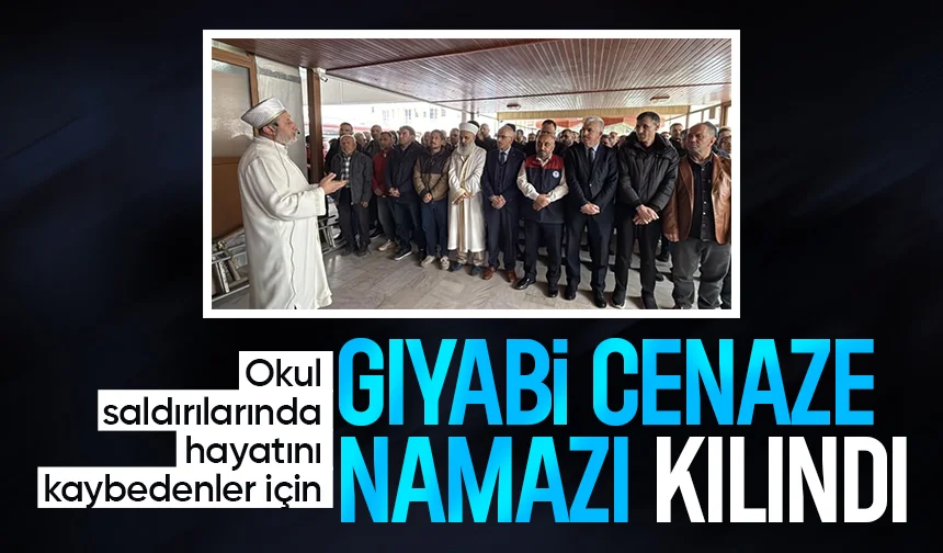 Sakarya’da okul saldırısı kurbanları için gıyabi cenaze namazı