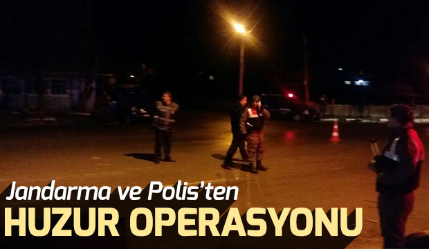 Sakaryada polis ve jandarmadan huzur operasyonu