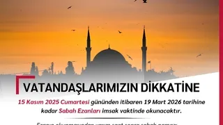 Sakarya’da sabah ezanı düzenlemesi