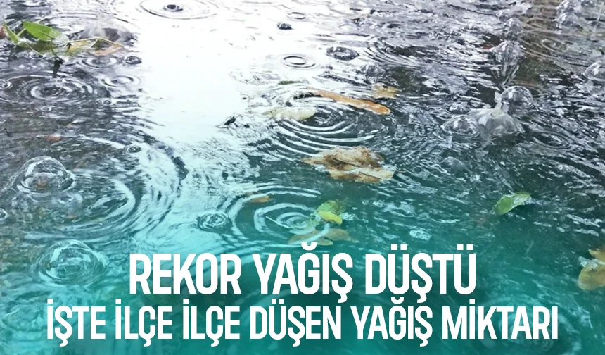 Sakarya'da son 12 saatte rekor yağış düştü; İşte ilçe ilçe düşen yağış miktarı