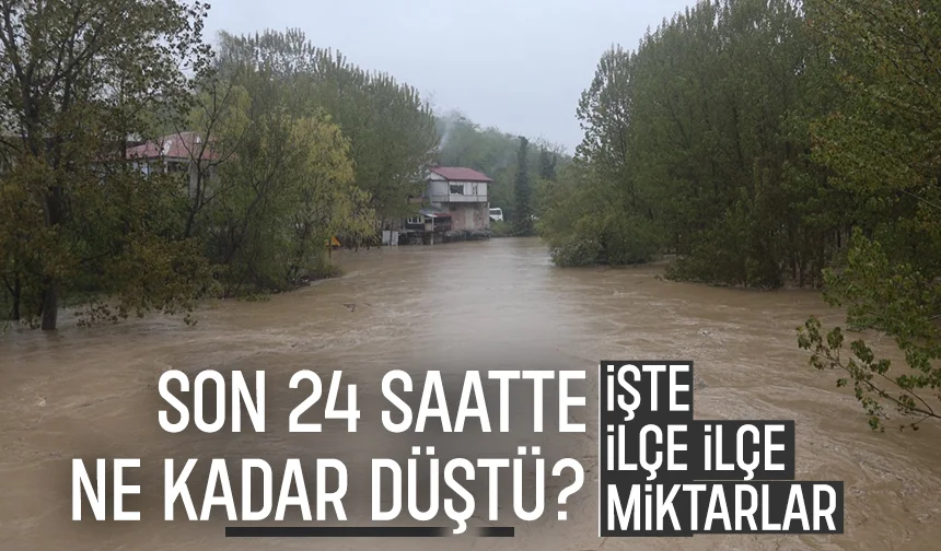 Sakarya'da son 24 saatte ne kadar yağış düştü; İşte ilçe ilçe miktarlar