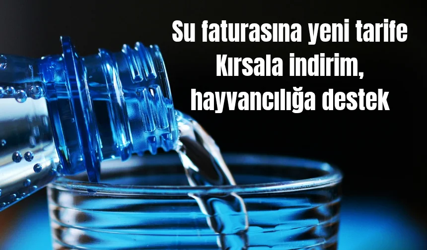 Sakarya'da su faturasında Kırsala indirim, hayvancılığa destek
