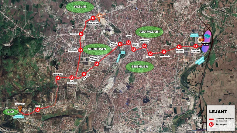 Sakarya'da yapılacak tramvay hattının ihalesi tamamlandı