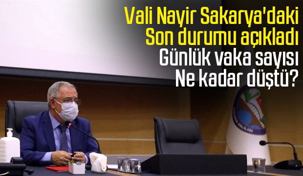 Sakaryadaki son durumu açıkladı