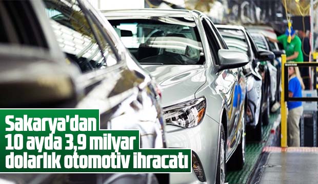 Sakaryadan otomotiv ihracatı