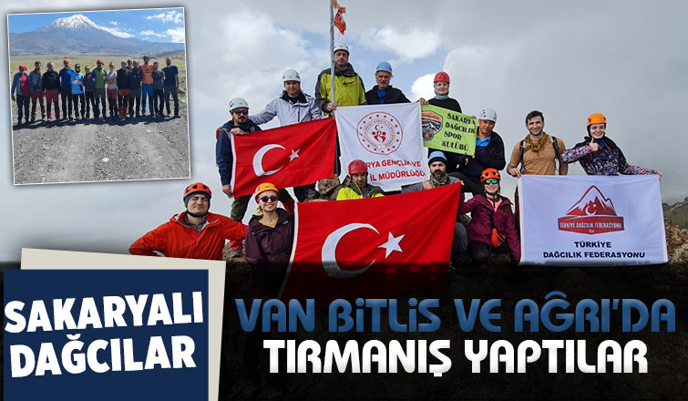 Sakaryalı dağcılar 5 dağa tırmanış yaptı