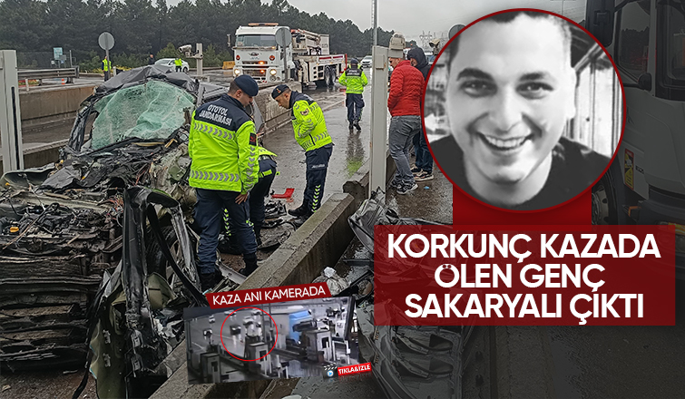 Sakaryalı genç korkunç kazada öldü