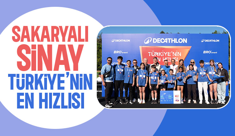 Sakaryalı sporcu Türkiye'nin en hızlısı