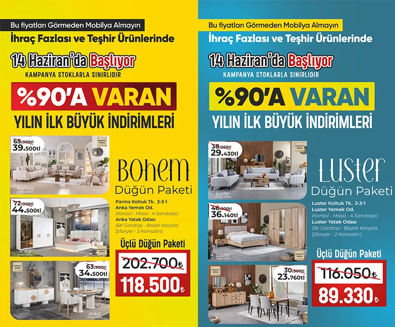 Sakarya’nın En Büyük Outlet Mobilya Mağazası Aytaş Home'da Büyük İndirimler Devam Ediyor!