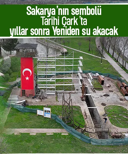 Sakarya’nın sembolü Tarihi Çark yepyeni yüze kavuşuyor