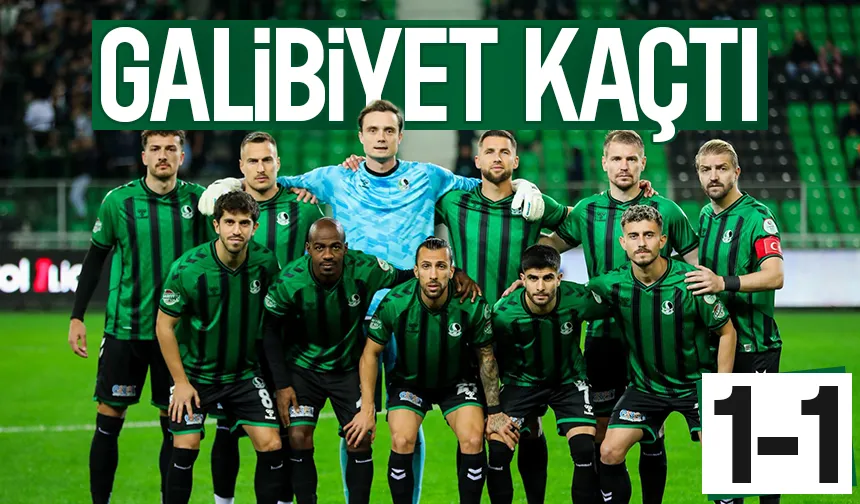 Sakaryaspor: 1 Bandırmaspor:1