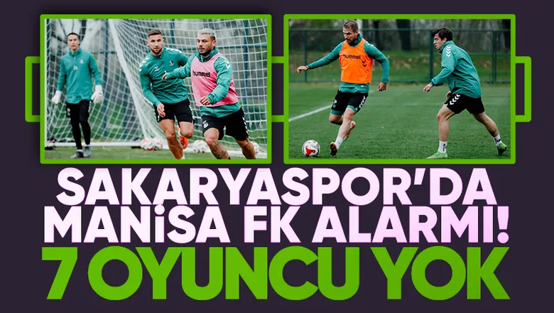 Sakaryaspor 7 eksik ile Manisa maçına hazırlanıyor