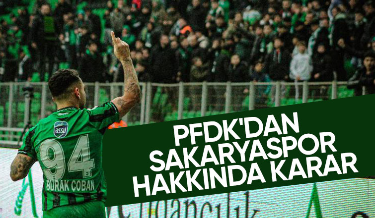 Sakaryaspor'a ceza çıkmadı