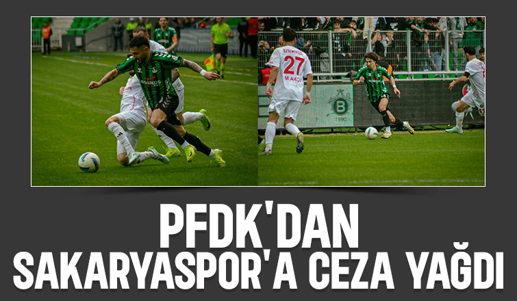 Sakaryaspor'a ceza yağdı