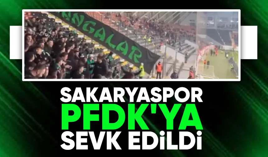 Sakaryaspor'a ceza yolda
