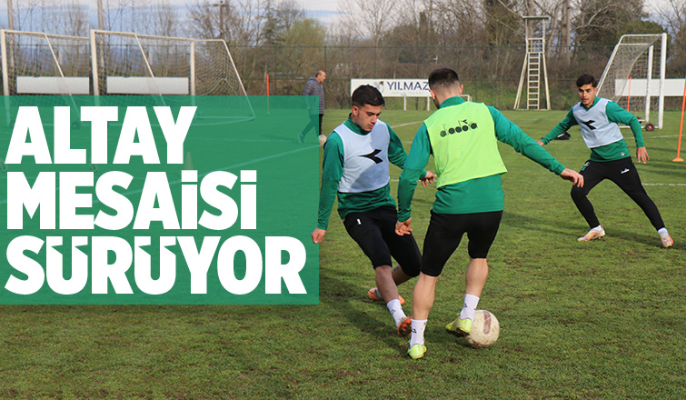 Sakaryaspor Altay maçının hazırlıklarına devam ediyor