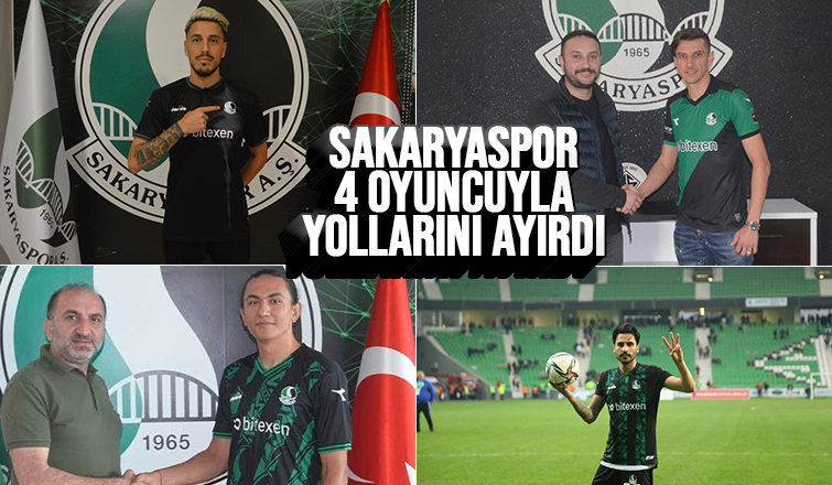 Sakaryaspor'da 4 oyuncunun bileti kesildi