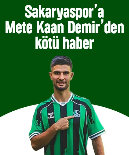 Sakaryaspor'da sakatlık şoku; En az 3 hafta yok