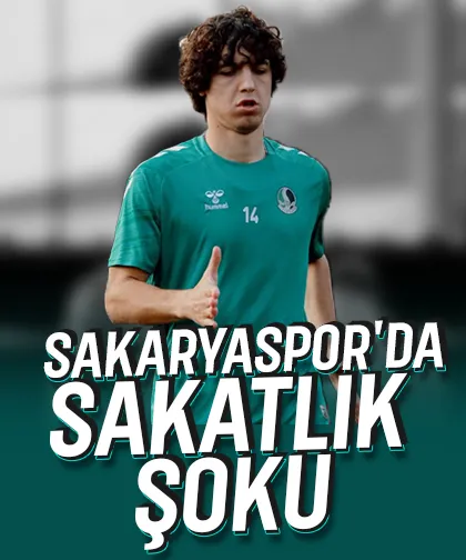 Sakaryaspor'da şok sakatlık