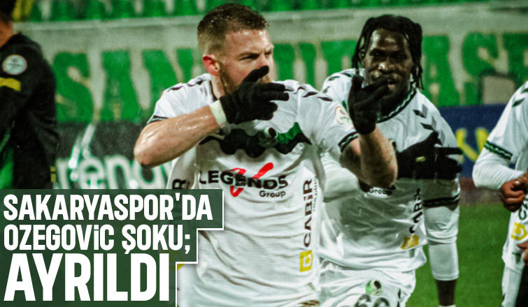Sakaryaspor, devre arası transfer döneminde kadrosuna kattığı Sırp forvet Ognjen Ozegovic ile yollarını ayırdı