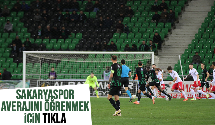 Sakaryaspor, eksi olan averajını ikinci devrede artıya çevirdi