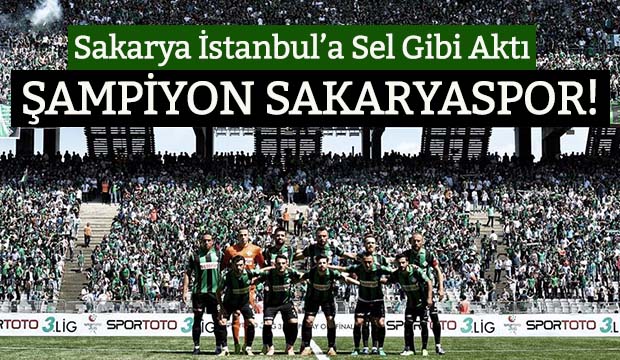 Sakaryaspor İkinci Lige Yükseldi