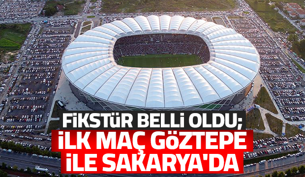 Sakaryaspor'un fikstürü belli oldu