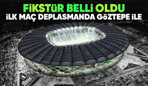 Sakaryaspor'un fikstürü belli oldu