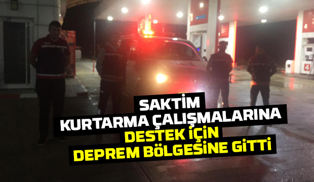 SAKTİM kurtarma çalışmaları için izmir'e gitti