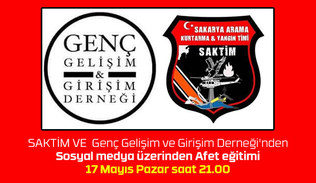 SAKTİM ve Genç Gelişim ve Girişim Derneğinden afet eğitimi
