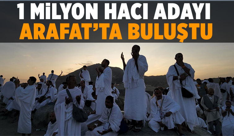 Salgın sonrası ilk kez hacı adayları Arafat’ta vakfeye duruyor