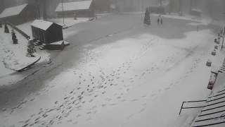 Samanlı Dağları'nın zirvesi beyaza büründü