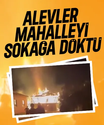 Samanlık alev alev yandı