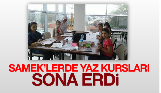 Sameklerde Yaz Kursları Sona Erdi