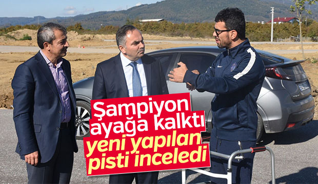Şampiyon ayağa kalktı pisti inceledi