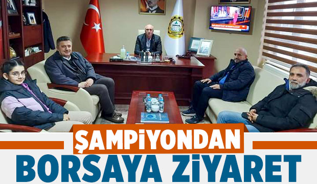 Şampiyon Sare Kaya'dan A.Şener Bayraktar'a ziyaret