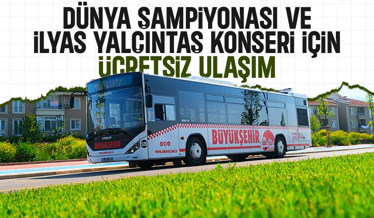 Şampiyonaya ulaşım ücretsiz