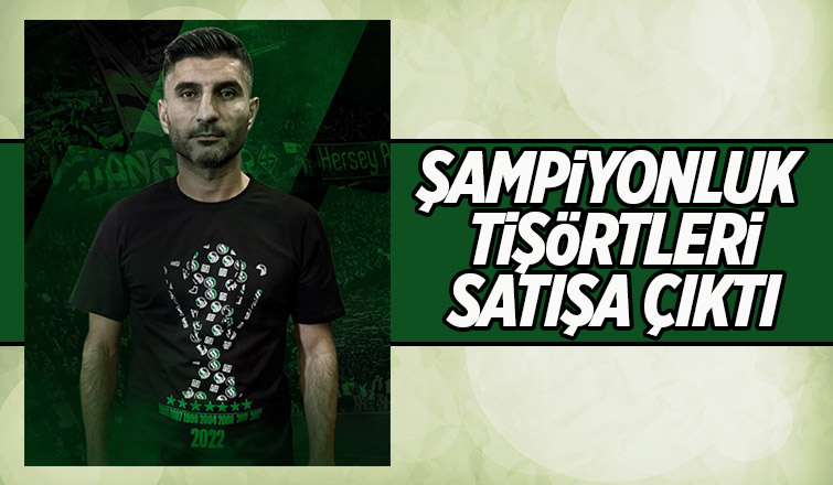 Şampiyonluk tişörtleri satışta