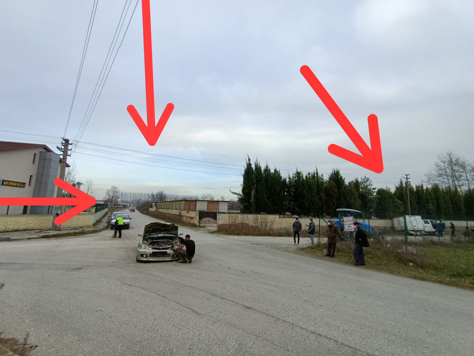 Sanayi yolunda kaza: 1 yaralı