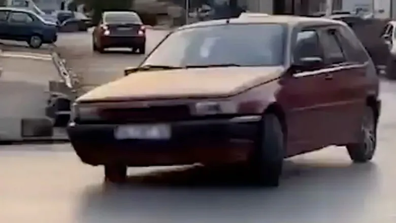 Sanayide drift atan o sürücü yakalandı