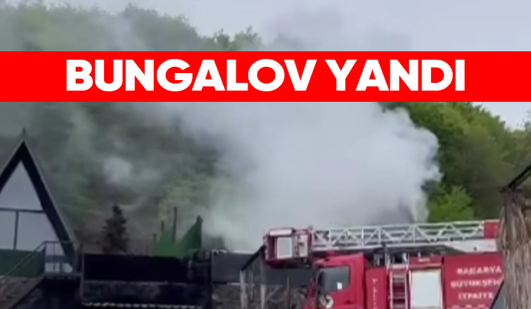 Sapanca'da bungalov yandı