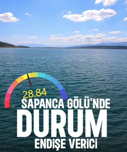 Sapanca Gölü'nde böylesi görülmedi