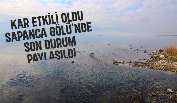 Sapanca Gölü'nün su seviyesinde son durum açıklandı