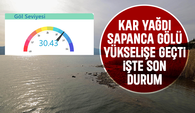 Sapanca Gölü'nün su seviyesinde son durum