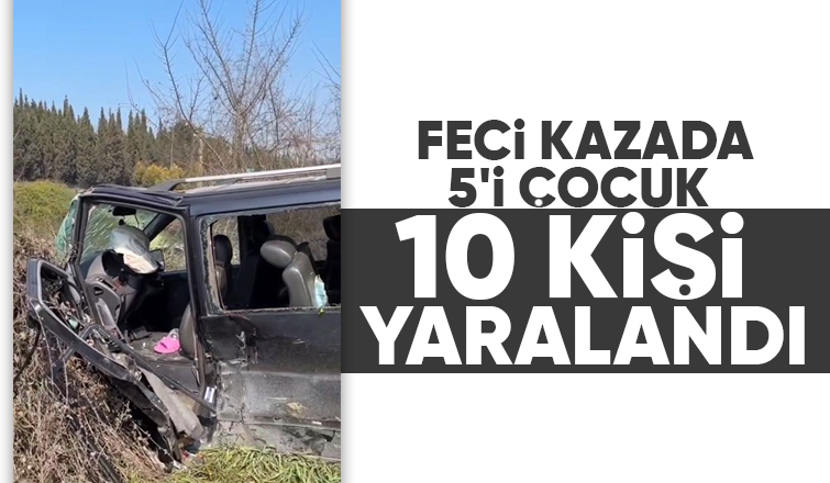 Sapanca yolunda kaza: 10 yaralı
