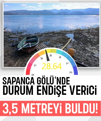 Sapanca’nın sessiz çığlığı: Göl 3,5 metre kaybetti