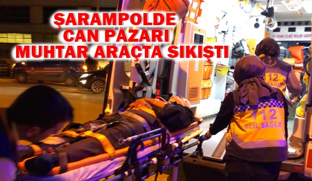 Şarampole uçan araçta can pazarı
