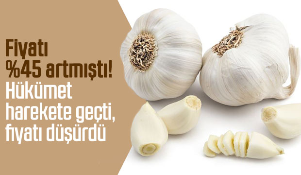 Sarımsağın Fiyatı yüzde 45 artmıştı