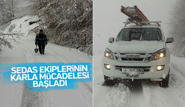 Sedaş Ekiplerinin Zorlu Mesaisi Başladı