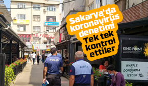 Şehirde korona denetimi